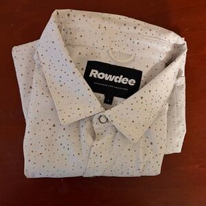 Men's White Patterned Shirt